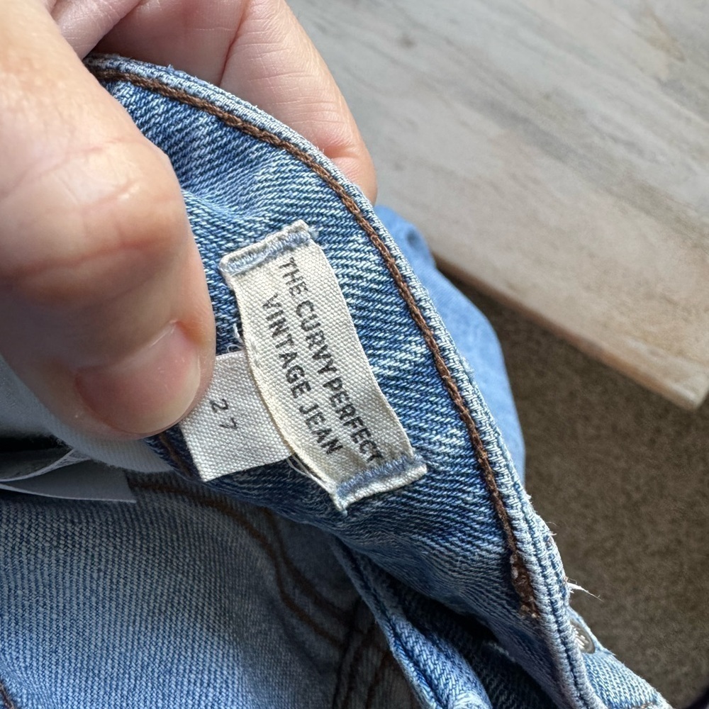 Madewell curvy perfect vintage Jean size 27 like new condition - Picture 3 of 5
